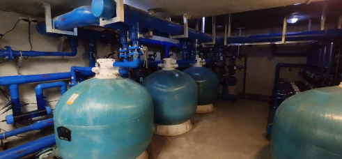 蘑菇视频在线官网設備機房中的過濾砂缸